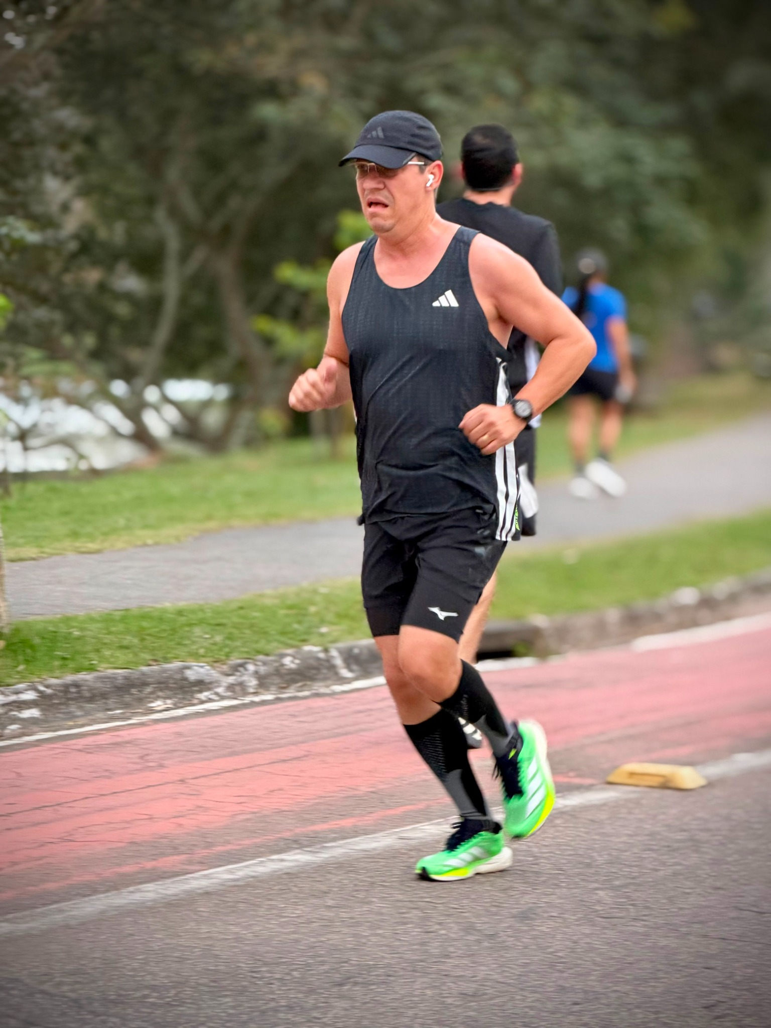 Atleta realizando seu treino de corrida